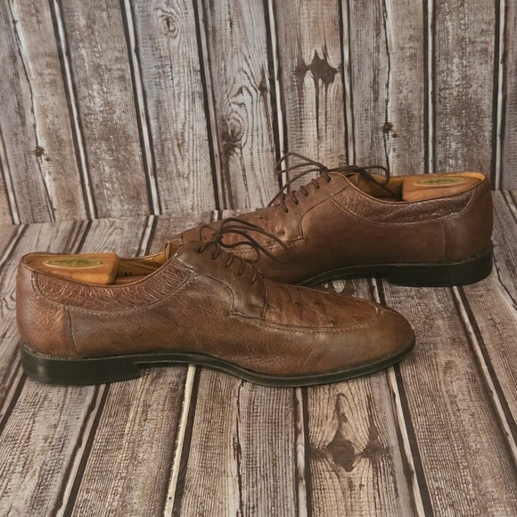 9.5 M UK/ 10.5 US Mens Church\'s Prima Classe Brown Ostrich Leather Derby Shoes main image 4